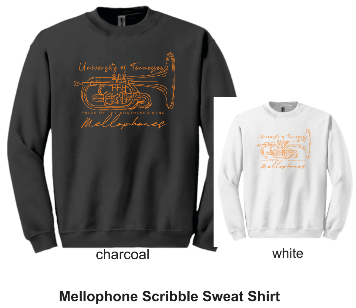 Mellophones Gildan Crewneck Sweatshirt SF000 - Charcoal