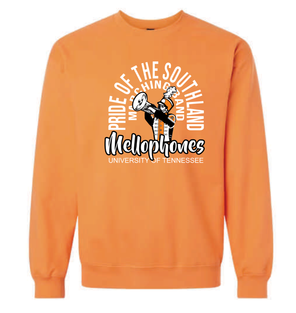 Mellophones Gildan Crewneck Sweatshirt SF000 - Tangerine