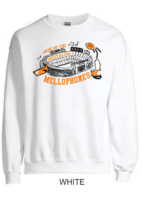 Mellophones Gildan Crewneck Sweatshirt SF000 - White