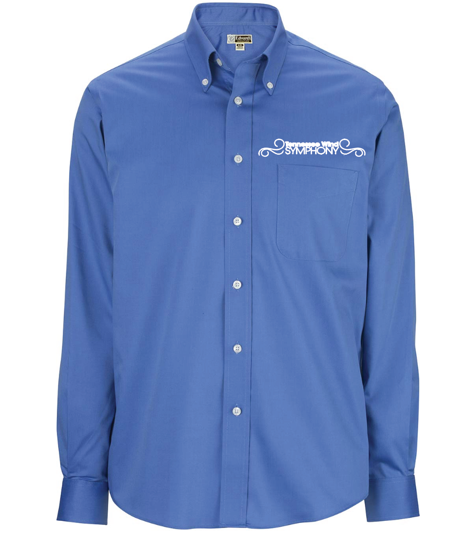 Oxford Button Down Mens Shirt French Blue