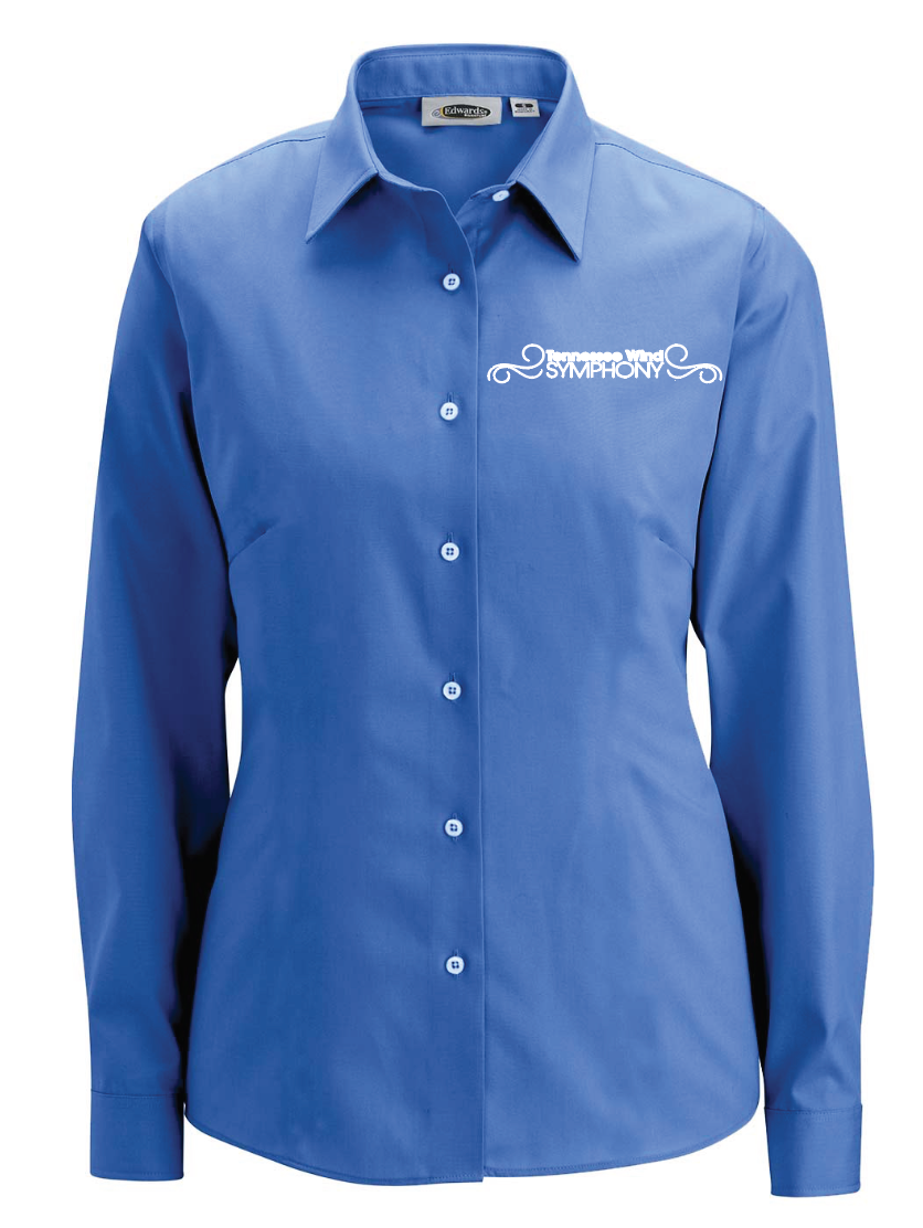 Oxford Button Down Women's Shirt French Blue