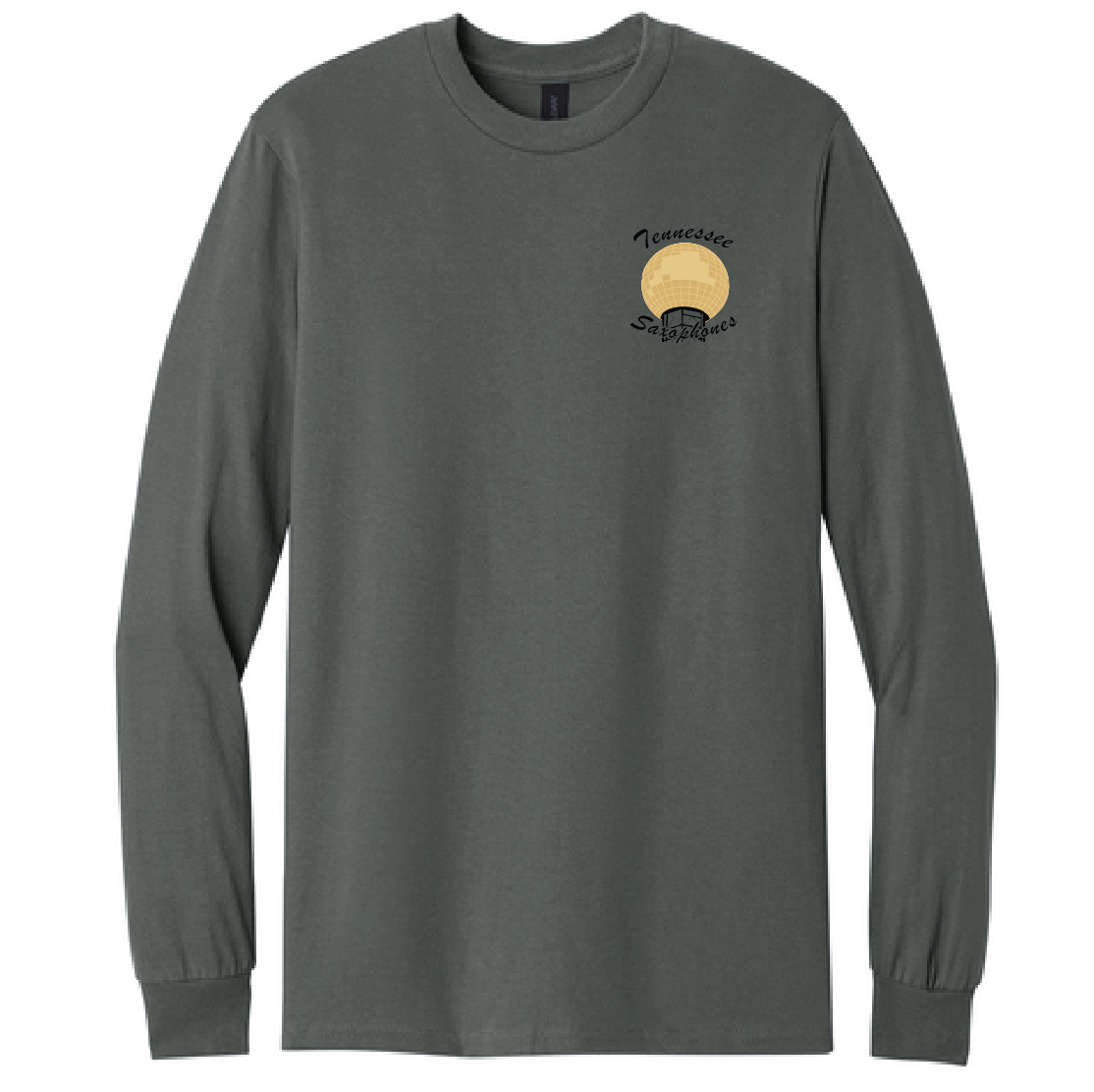 Saxophone Charcoal Long Sleeve