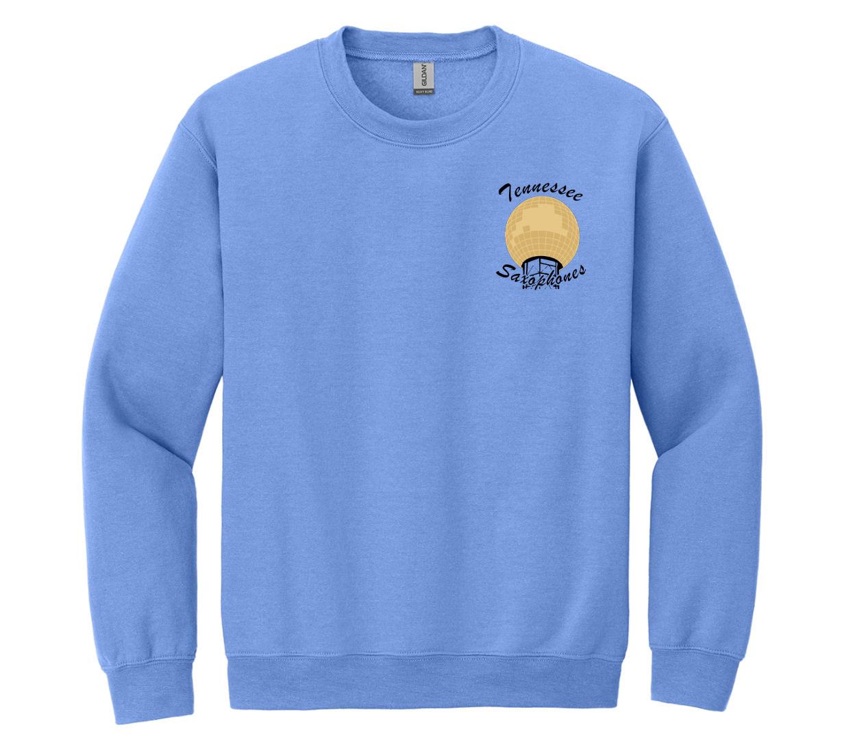 Saxophone Lt Blue Sweatshirt