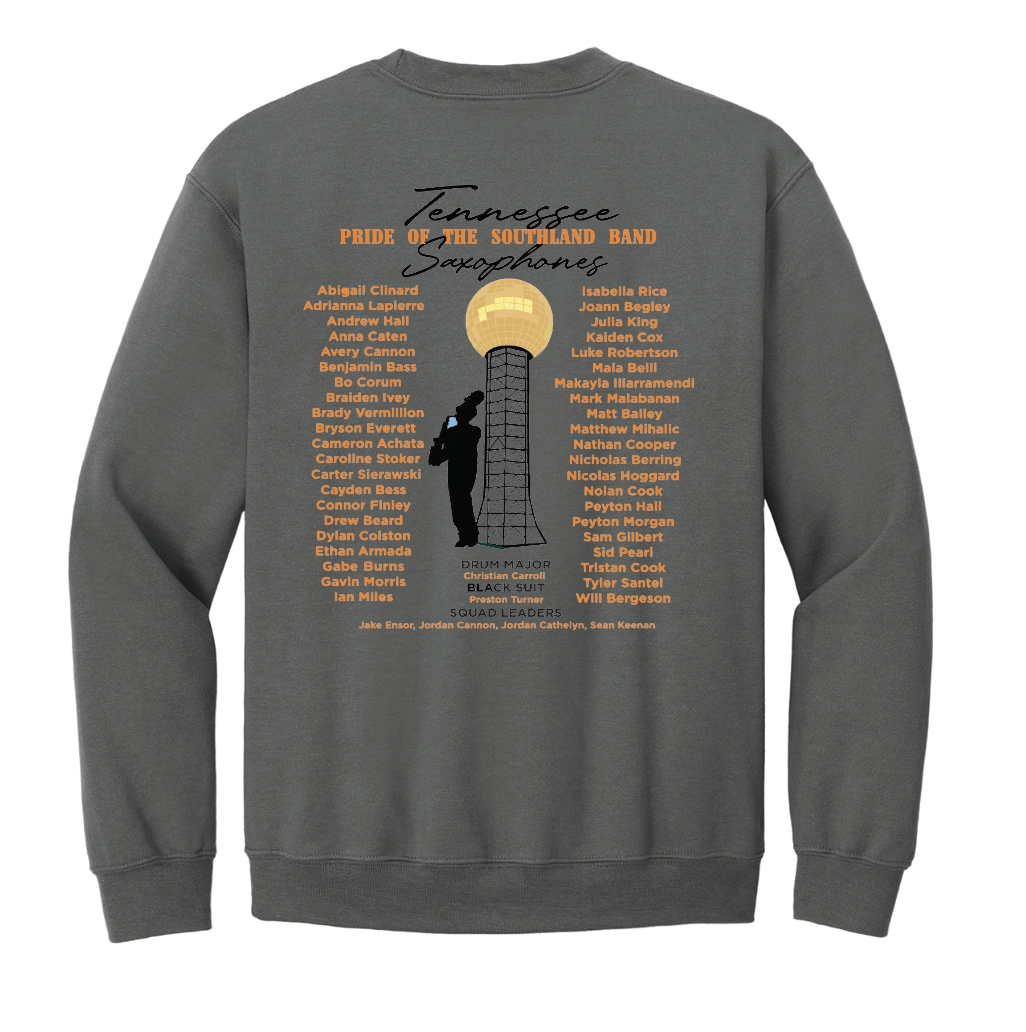 Saxophone Charcoal Sweatshirt