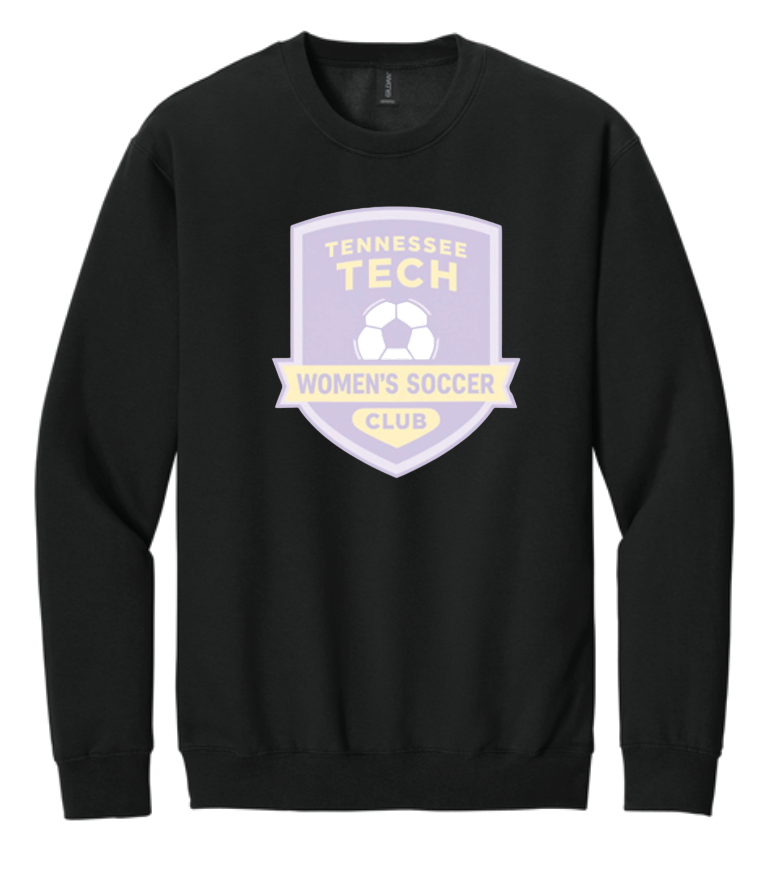 TTU Soccer SF000 Gildan Crewneck Sweatshirt Black