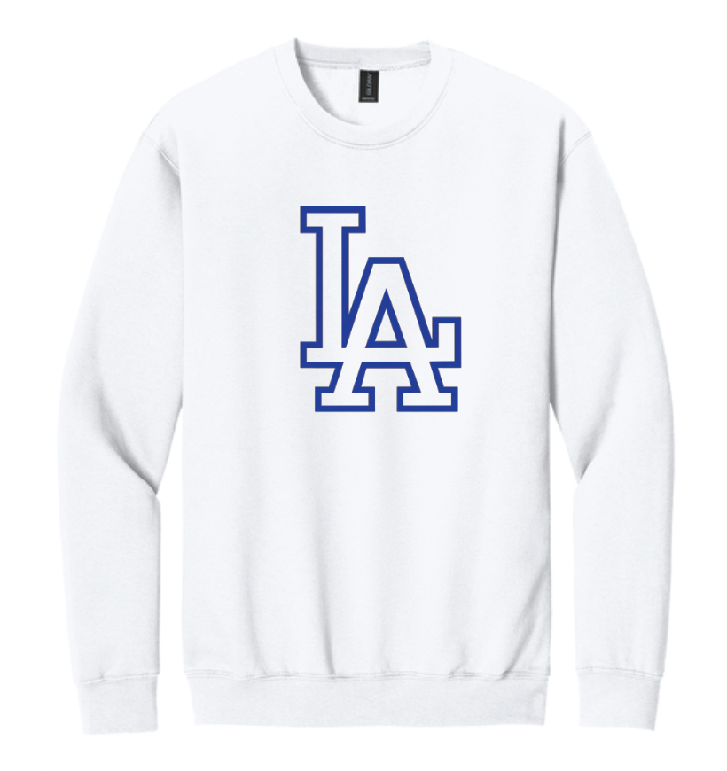 Livingston Academy SF000 White Crewneck Sweatshirt