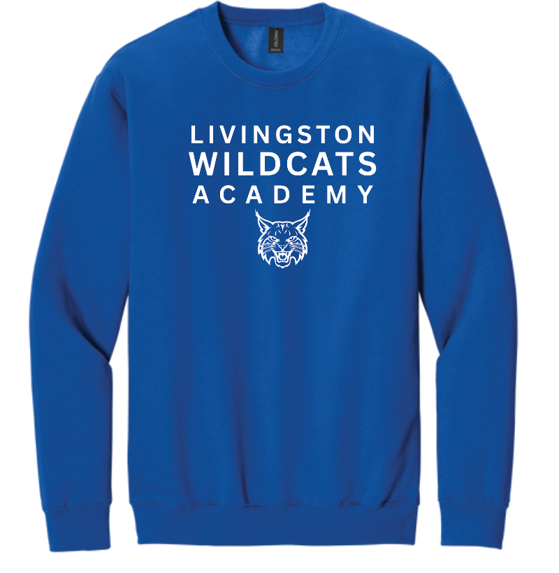 Livingston Academy SF000 Royal Blue Crewneck Sweatshirt
